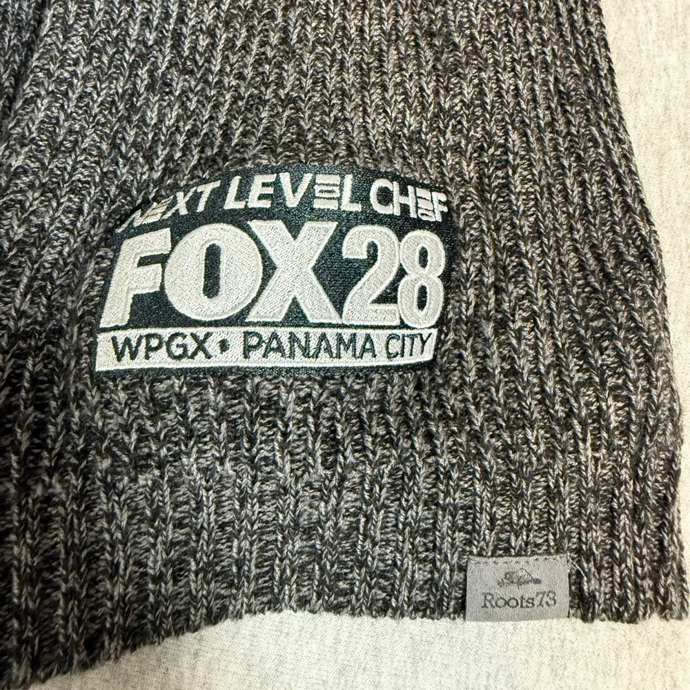 Roots73 Knit Scarf – Dark Grey Heather‎